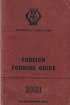 FOREIGN TOURING GUIDE 1961